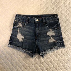 LAST CHANCE! Just  USA Distressed Blue Jean Shorts